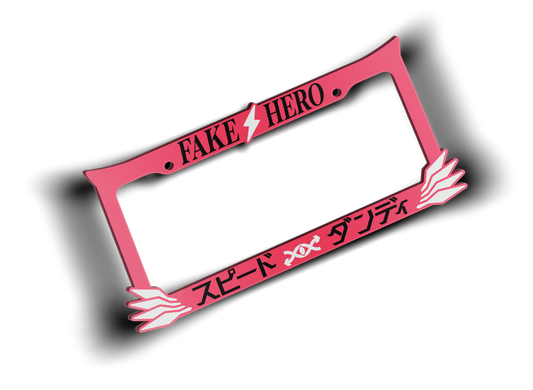 Speed Dandy Plate Frame (Neon Pink)