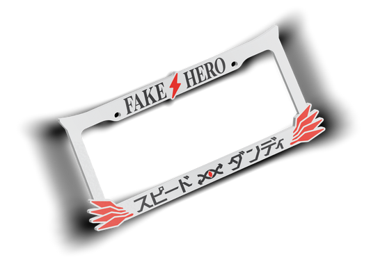 Speed Dandy Plate Frame (White)