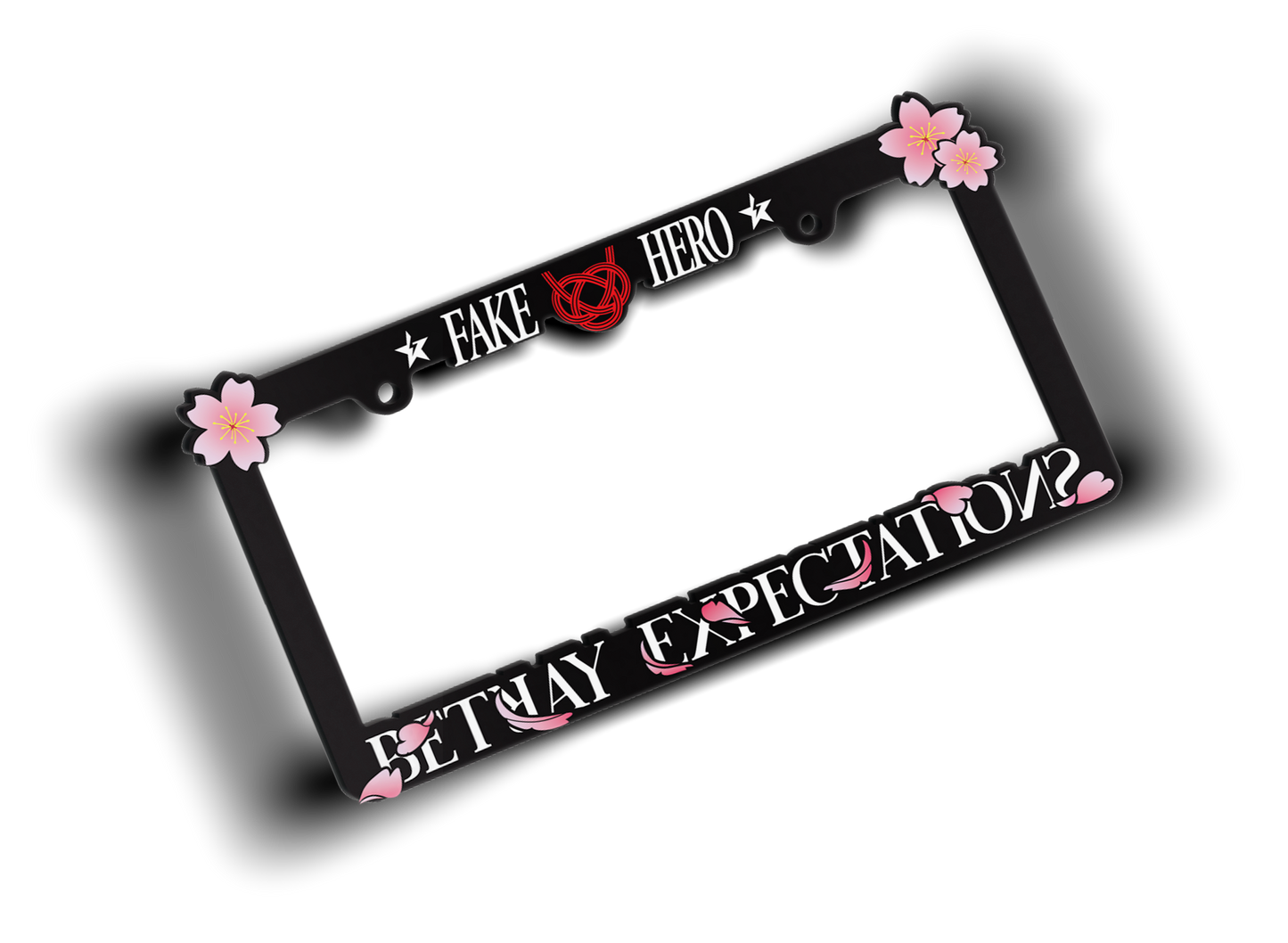 Sakura Plate Frame V2 (Black)