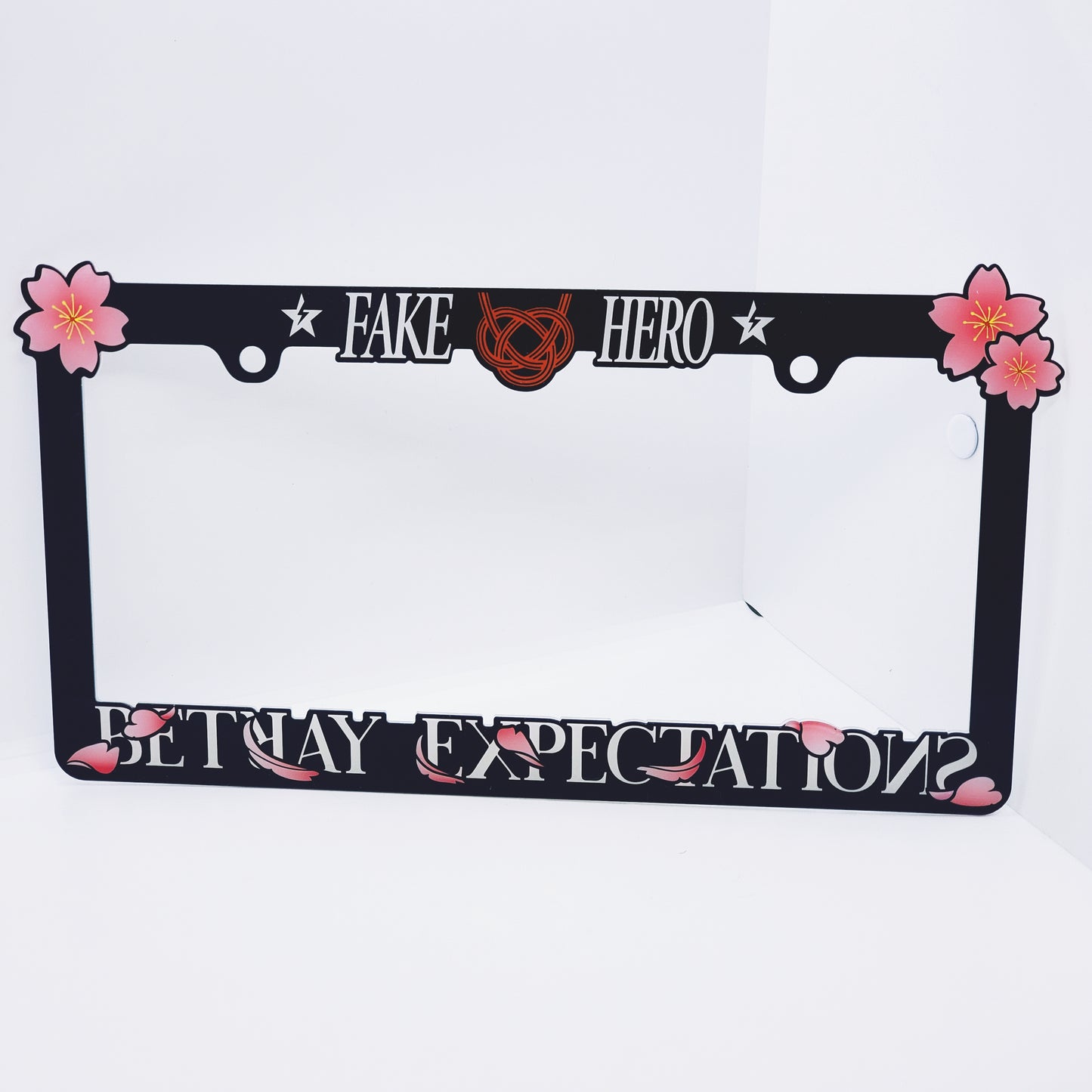 Sakura Plate Frame V2 (Black)