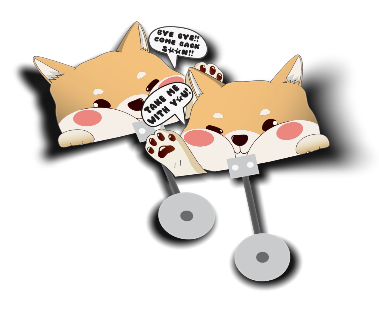 Shiba Swinging Air Freshener